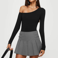 Cartwright Mini Skirt Charcoal