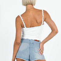 Bowden Skort Light Wash Denim