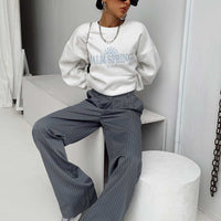 Archer Pants Pinstripe Grey