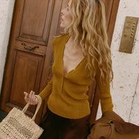 ALBANIE TOP -- YELLOW THISTLE