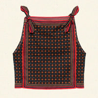 AMALIA TOP -- NOIR MONTMARTRE FOULARD
