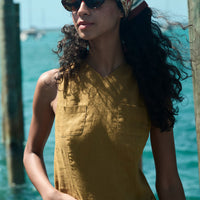 BENNETTE DRESS -- GOLDEN OLIVE