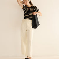 BRANDIE TOP -- NOIR ALLAIRE STRIPE