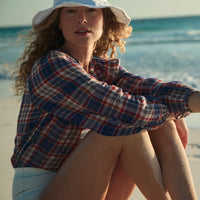 JANIS TOP -- CÔTE D'AZUR PLAID