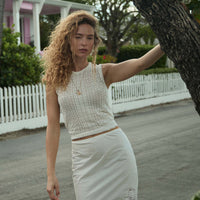 MELANIE SKIRT -- SALT