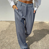 Archer Pants Pinstripe Grey