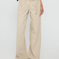 Boxie Mid Rise Wide Leg Jeans Cream