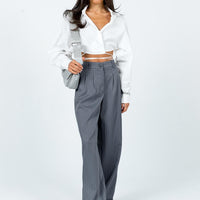 Archer Pants Pinstripe Grey