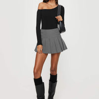 Cartwright Mini Skirt Charcoal