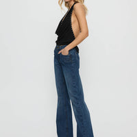 Wide World Mid Rise Bootleg Jeans Mid Blue
