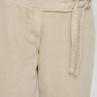 Boxie Mid Rise Wide Leg Jeans Cream