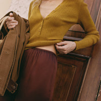 ALBANIE TOP -- YELLOW THISTLE