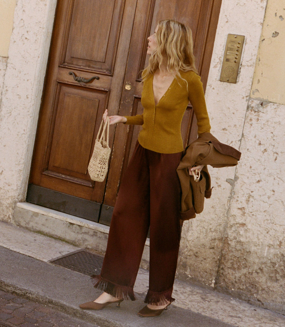 ALBANIE TOP -- YELLOW THISTLE