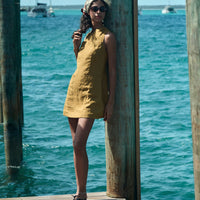 BENNETTE DRESS -- GOLDEN OLIVE