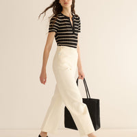 BRANDIE TOP -- NOIR ALLAIRE STRIPE