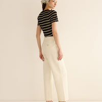 BRANDIE TOP -- NOIR ALLAIRE STRIPE