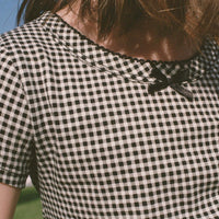 HUCKLEBERRY TEE -- NOIR LA MADDALENA GINGHAM