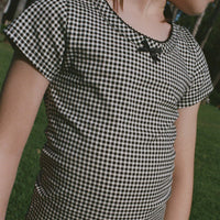 HUCKLEBERRY TEE -- NOIR LA MADDALENA GINGHAM