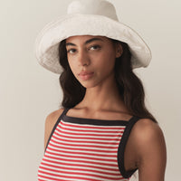LARK HAT -- WHITE