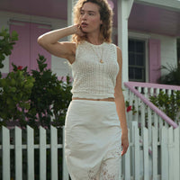 MELANIE SKIRT -- SALT